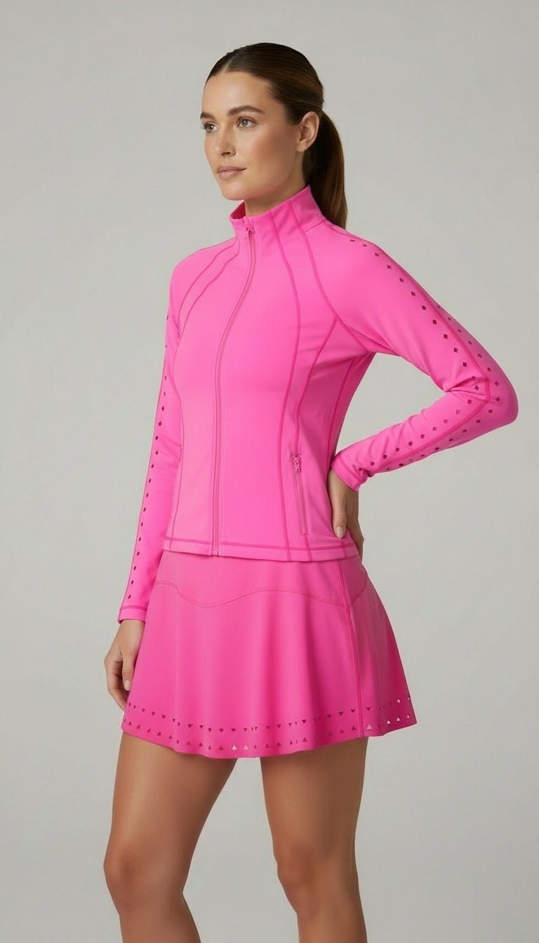 Laser Lux Classic Skirt Hot Pink - Nikkib Sportswear