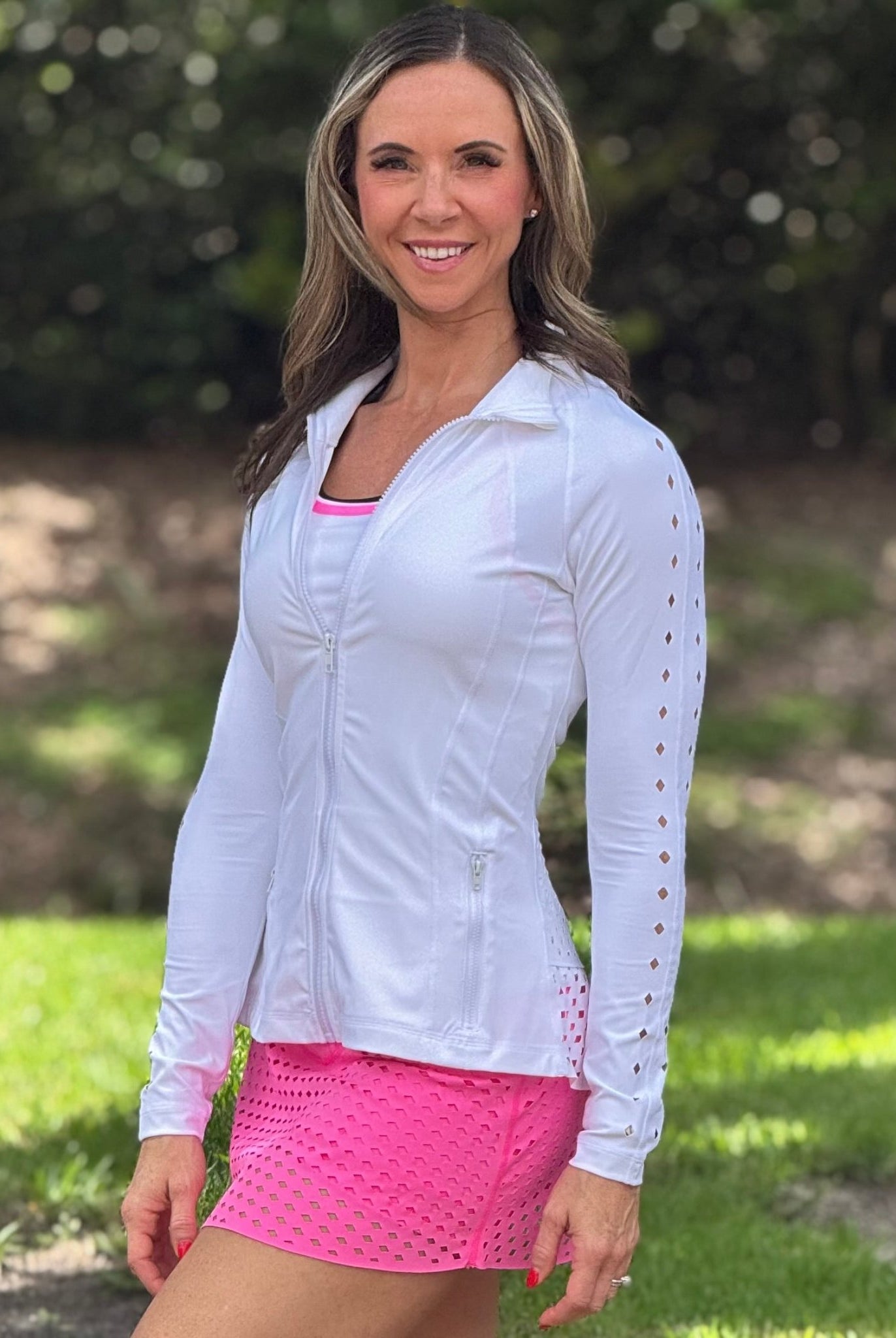 Peplum Laser Jacket - Nikkib Sportswear