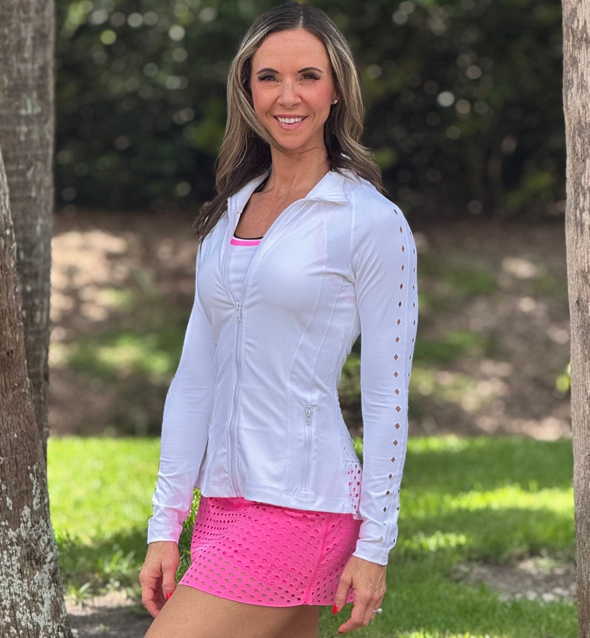 Peplum Laser Jacket - Nikkib Sportswear