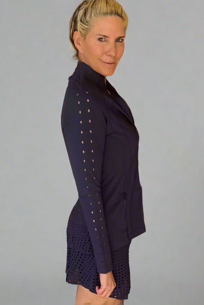 Peplum Laser Jacket - Nikkib Sportswear