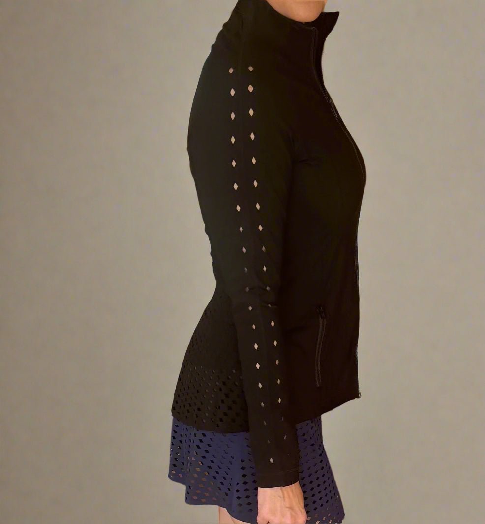 Peplum Laser Jacket - Nikkib Sportswear