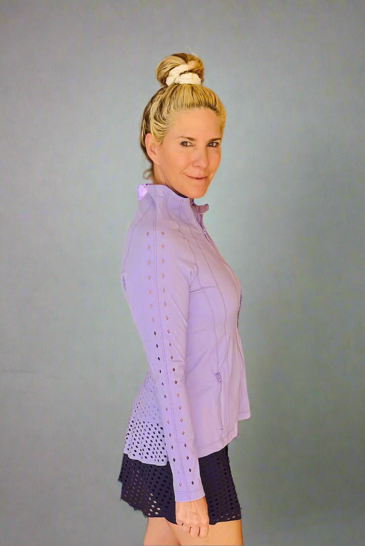 Peplum Laser Jacket - Nikkib Sportswear