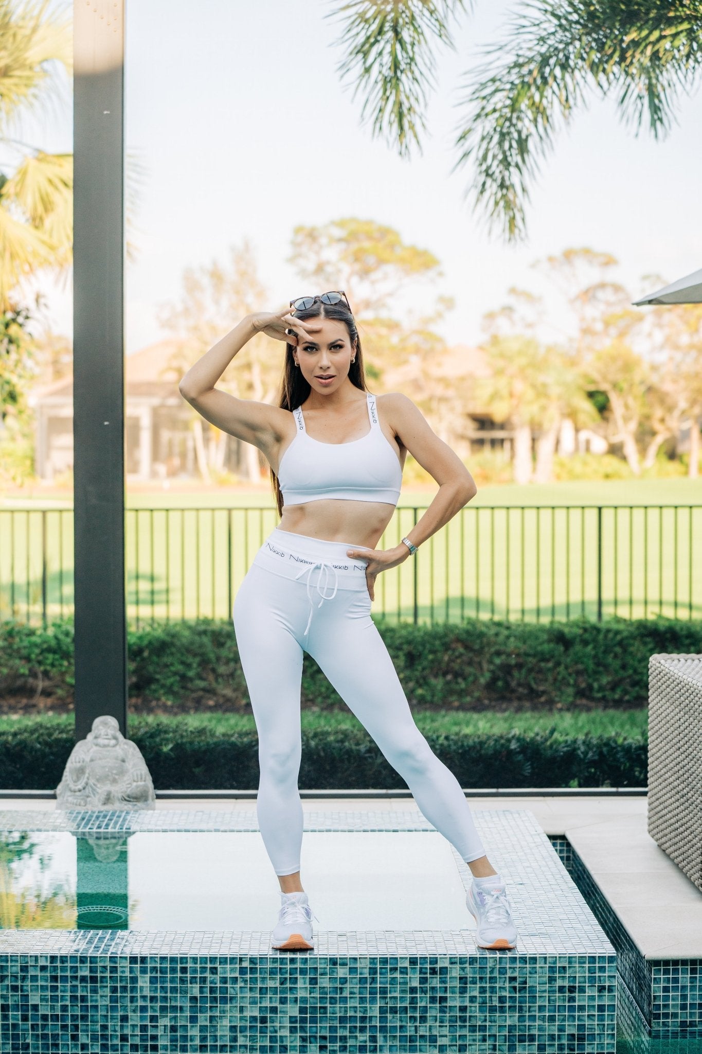 Signature NikkiB Leggings - white - Nikkib Sportswear