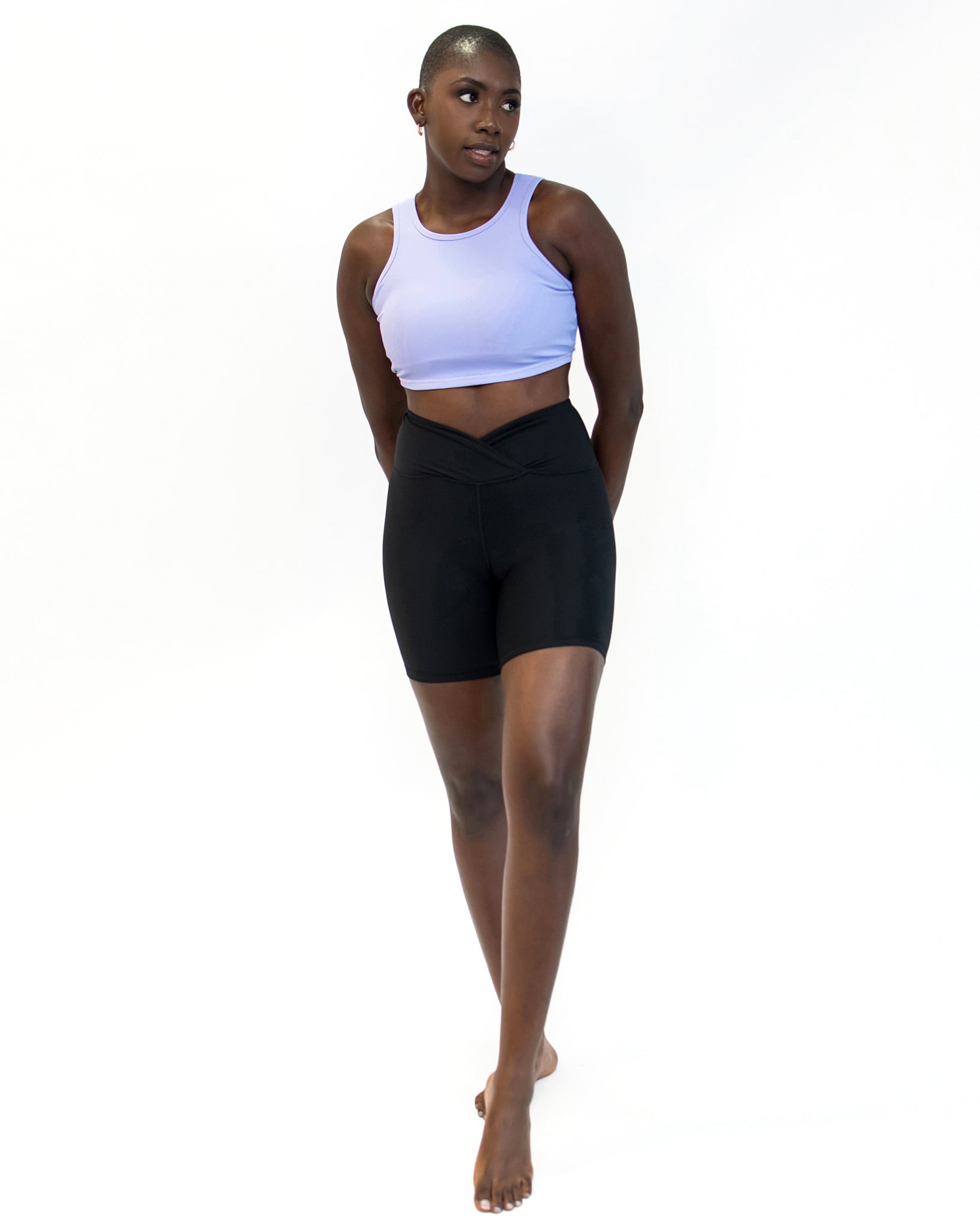 Jessica Ribbed Biker Short (2 colors) - Nikkib Sportswear