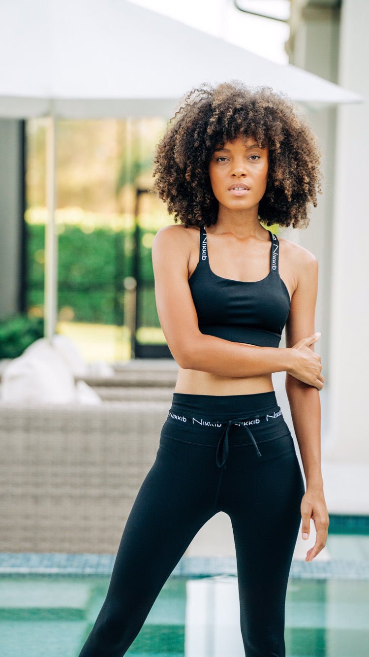 Signature Nikkib Legging Solid Black - Nikkib Sportswear