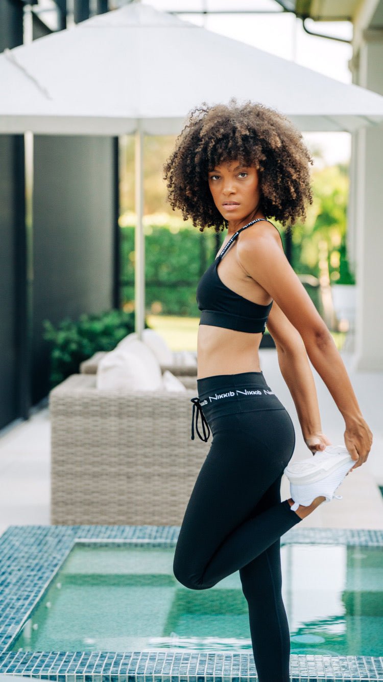 Signature Nikkib Legging Solid Black - Nikkib Sportswear