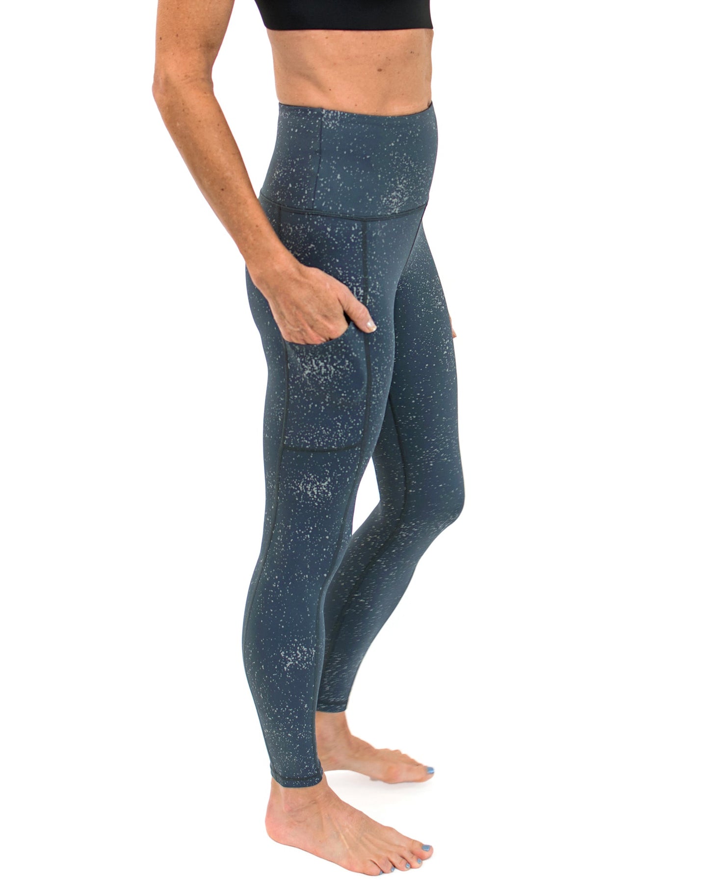 Sparkling Charcoal Legging - Nikkib Sportswear