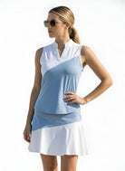 Baby Blue Color block Skort - Nikkib Sportswear