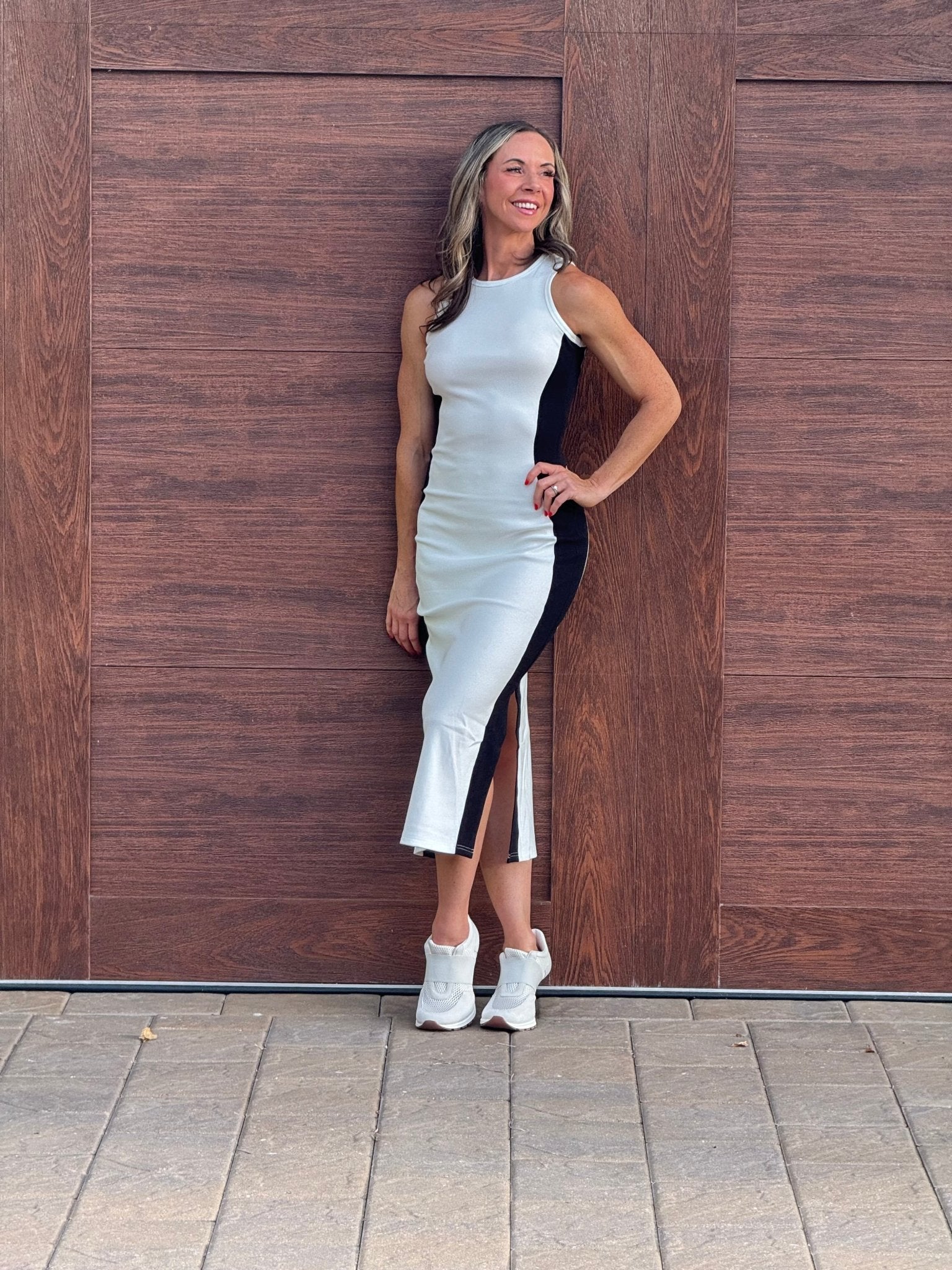 Illusionary Everyday Color Block Dress - Nikkib Sportswear