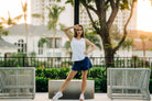 Navy Pleated Skirt - Nikkib Sportswear