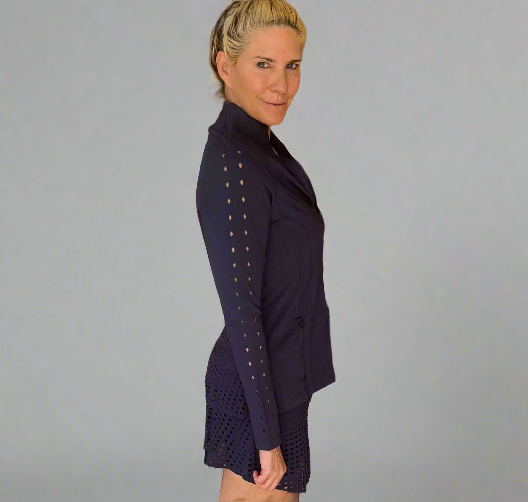 Peplum Laser Jacket - Nikkib Sportswear