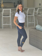 Pickleball Navy 7/8 legging with Pockets - Nikkib Sportswear