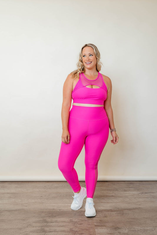 Pinkadelic Mesh Legging - Nikkib Sportswear