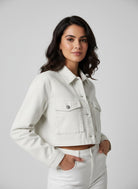 Sandy Cropped Jean Jacket - Nikkib Sportswear