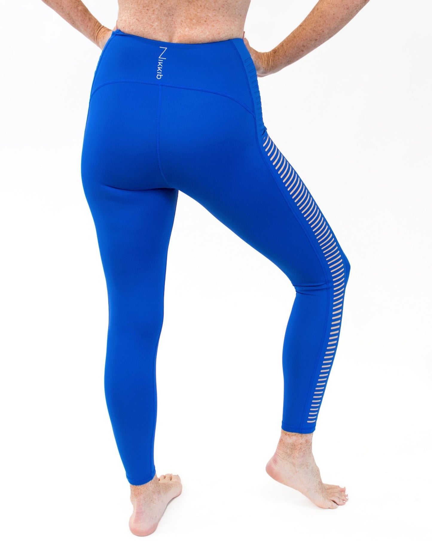 Blue Crush Mesh Legging - Nikkib Sportswear