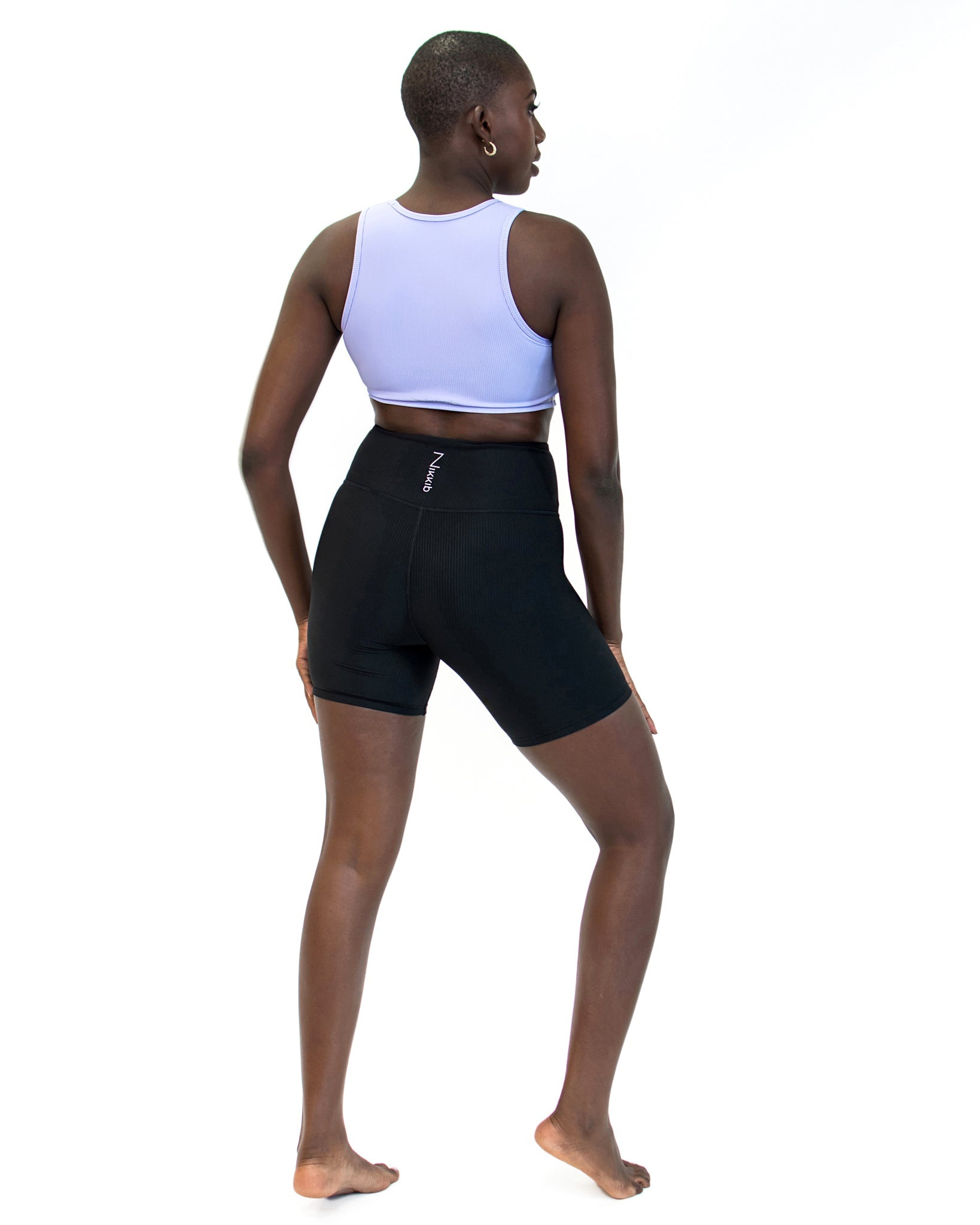 Jessica Ribbed Biker Short (2 colors) - Nikkib Sportswear