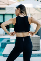 Jessica Ribbed Crop Sports Bra (7colors) - Nikkib Sportswear