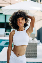 Jessica Ribbed Crop Sports Bra (7colors) - Nikkib Sportswear