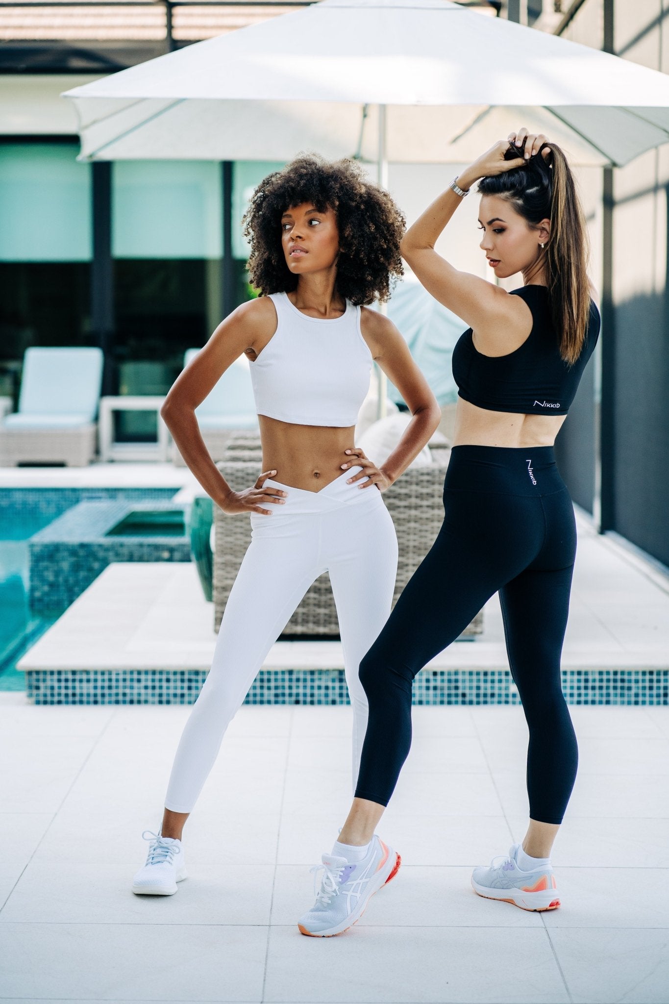 Jessica Ribbed Crop Sports Bra (7colors) - Nikkib Sportswear