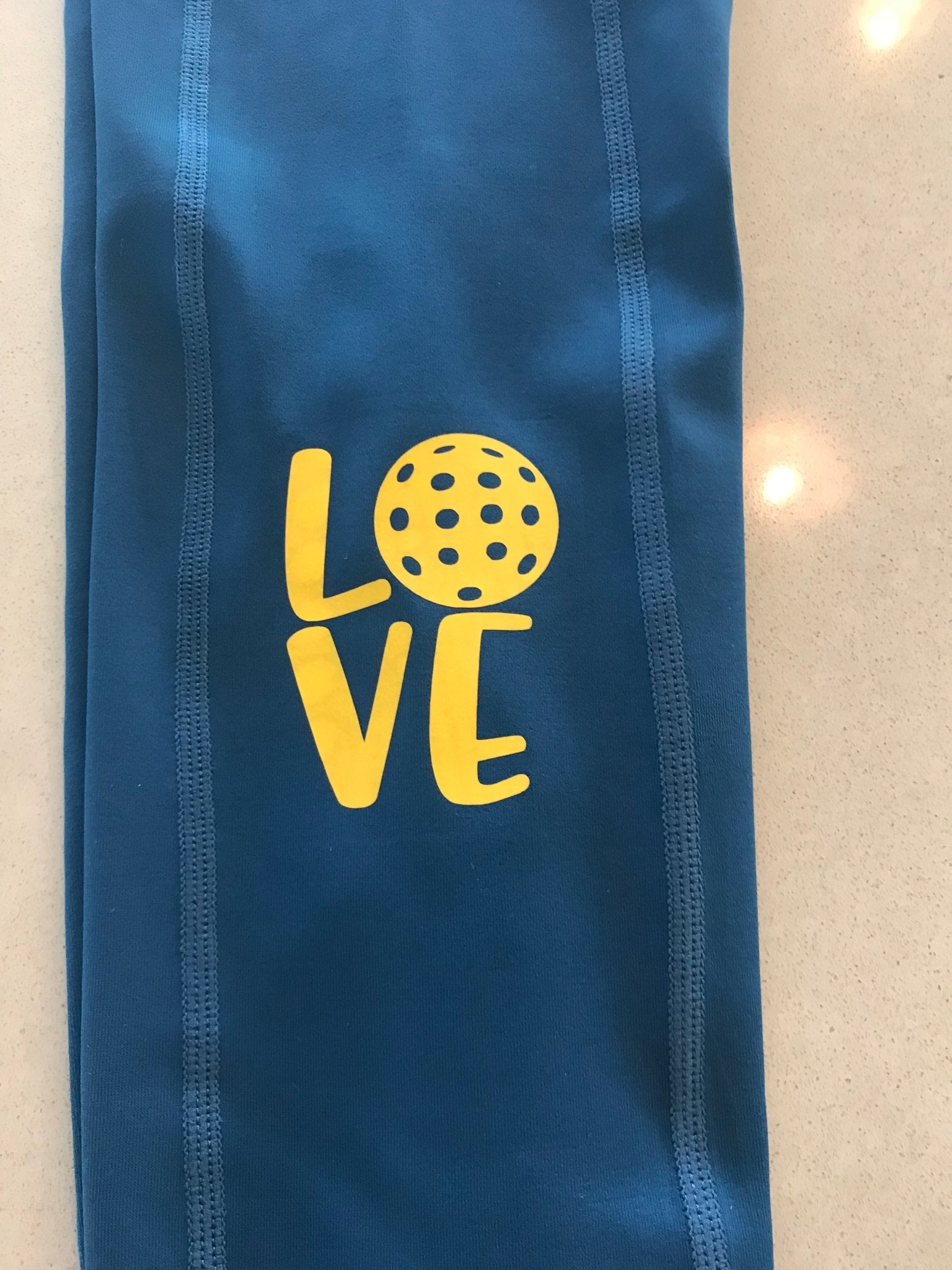 Pickleball Blue Sapphire pocket legging with Pockets - Nikkib Sportswear