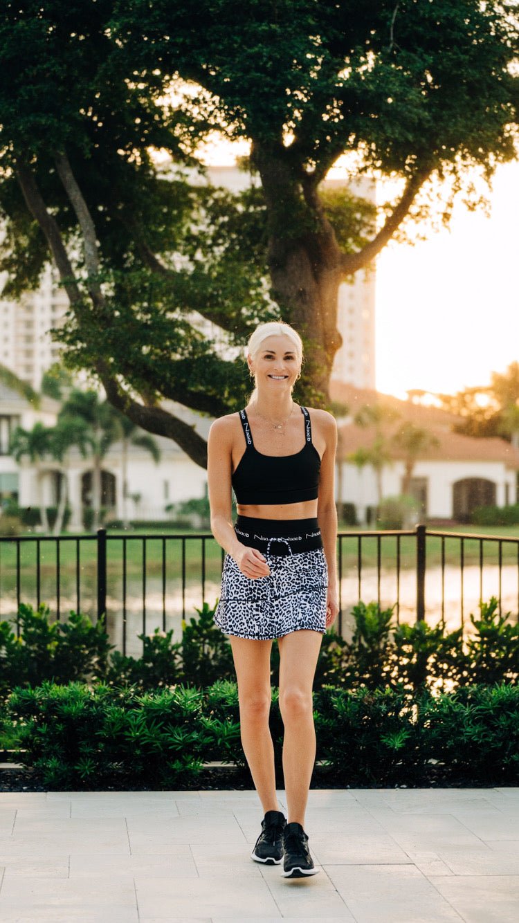 Cheetah clearance skirt white