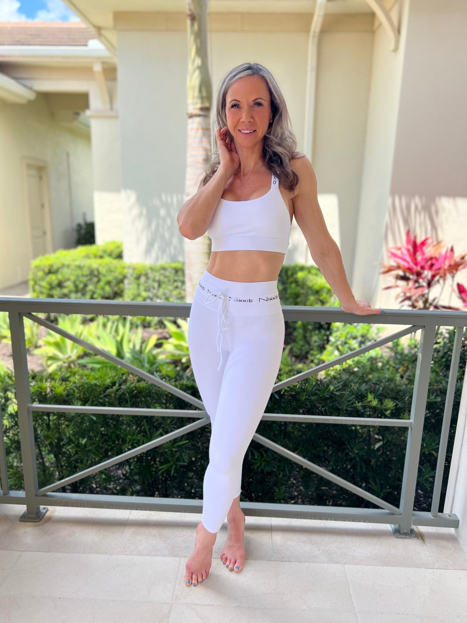 Signature Nikkib Legging Solid White - Nikkib Sportswear