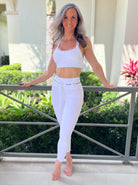 Signature Nikkib Legging Solid White - Nikkib Sportswear