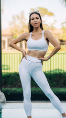 Signature Nikkib Legging Solid White - Nikkib Sportswear